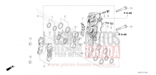 ETRIER DE FREIN AVANT GAUCHE GL1800BDN de 2022